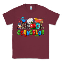 Burgundy school counselor Classic Tee - NancyCooperArtShop