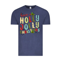 Vintage Denim have a holly jolly christmas Vintage Tee - MaliasSmallBusiness
