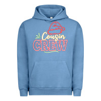 Pigment Pebble Blue cousin crew Urban Hoodie - CowhideDigitalArt