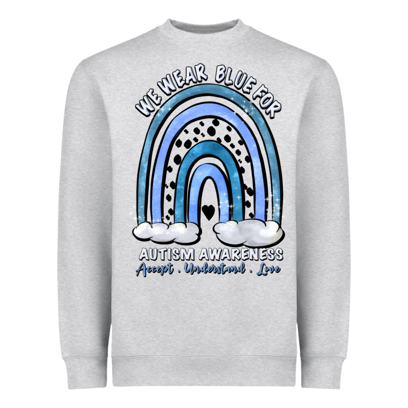 We Wear Blue For Autism Awareness Accept Understan Heavyweight Sweatshirt by Artiststas | Teevron