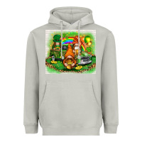 Moon Dust St. Patrick's Day gnomies with truck tumbler Heavyweight Hoodie - HowdyJamesFarm