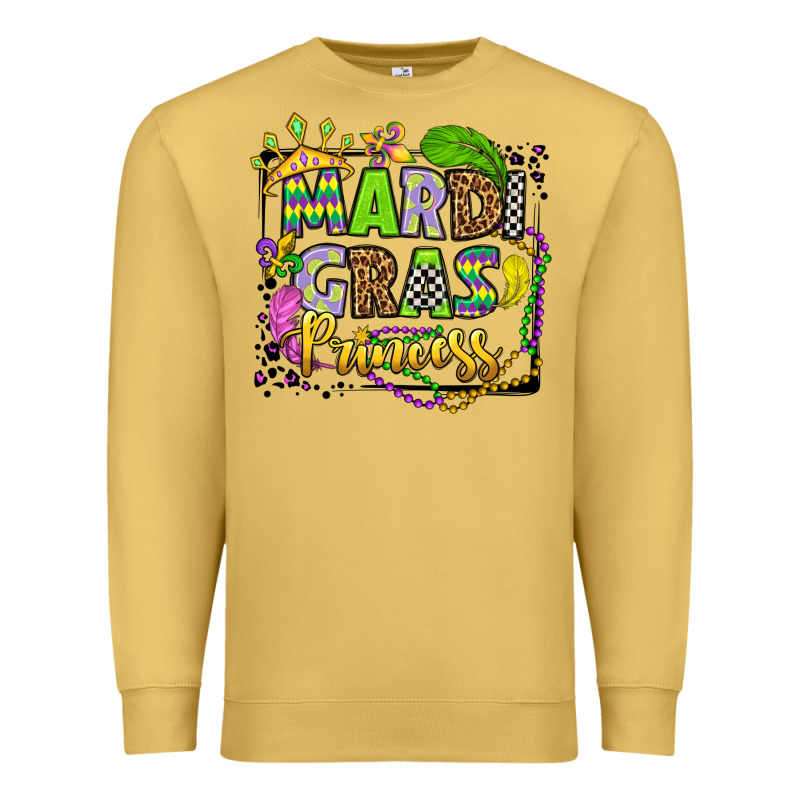 Mardi Gras Princess Premium Sweatshirt by OliviaCreatesArt | Teevron