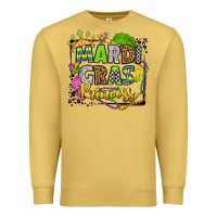Antique Gold mardi gras princess Premium Sweatshirt - OliviaCreatesArt