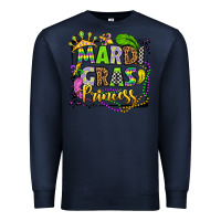 Navy mardi gras princess Premium Sweatshirt - OliviaCreatesArt