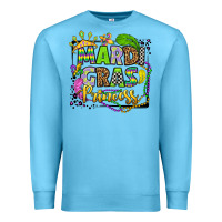Ocean Blue mardi gras princess Premium Sweatshirt - OliviaCreatesArt