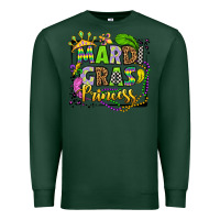 Sports Green mardi gras princess Premium Sweatshirt - OliviaCreatesArt