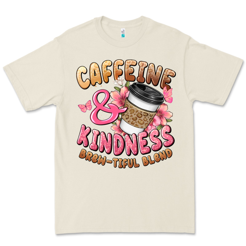 Caffeine And Kindness Brewtiful Blend Premium Tee by JahusDesignShop | Teevron