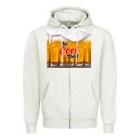 Oatmeal Heather the cool dad and beer Zipper Hoodie - TumblerDesignByShophia