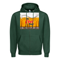 Sports Green the cool dad and beer Zipper Hoodie - TumblerDesignByShophia