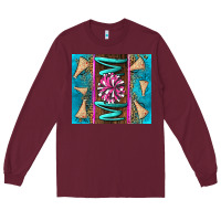Burgundy cheer mom Long Sleeve Tee - LillyAllenDesigns