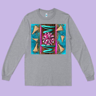 Cheer Mom Long Sleeve Tee Designed By Lillyallendesigns