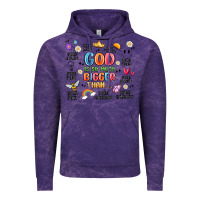 Cloud Purple god is so much bigger than... Vintage Hoodie - MaliasSmallBusiness
