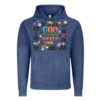 Vintage Denim god is so much bigger than... Vintage Hoodie - MaliasSmallBusiness