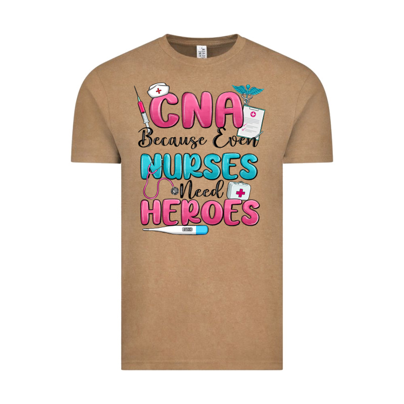 Cna Because Even Nurses Need Heroes Vintage Tee by MaliasSmallBusiness | Teevron