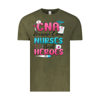 Vintage Olive cna because even nurses need heroes Vintage Tee - MaliasSmallBusiness