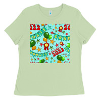 Matcha class of 2022 graduation seamless pattern Ladies Tee - BundleAndBundleShop