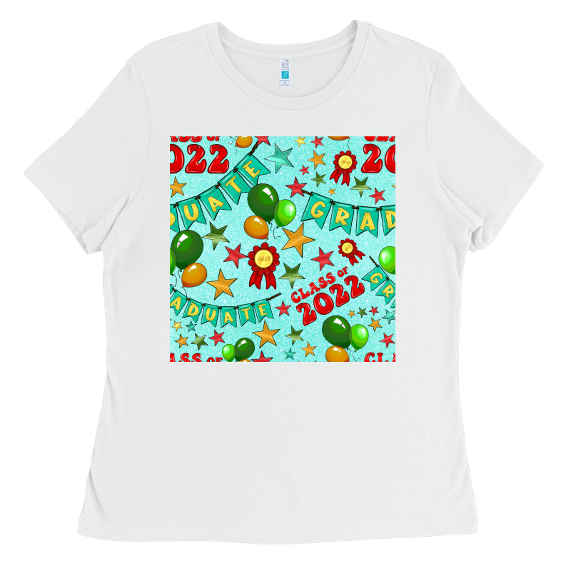 Class Of 2022 Graduation Seamless Pattern Ladies Tee by BundleAndBundleShop | Teevron