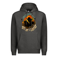 Charcoal Heather I don't smoke but he's got a lighter Premium Hoodie - HowdyJamesFarm