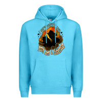 Ocean Blue I don't smoke but he's got a lighter Premium Hoodie - HowdyJamesFarm