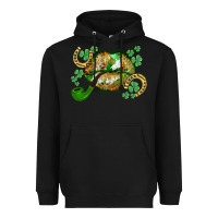 Black St. Patrick's Day lips Heavyweight Hoodie - CowGirlArtShop