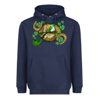 Navy St. Patrick's Day lips Heavyweight Hoodie - CowGirlArtShop