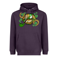 Plum St. Patrick's Day lips Heavyweight Hoodie - CowGirlArtShop