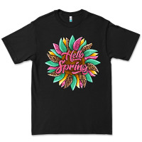 Black hello spring sunflower Premium Tee - Artiststas
