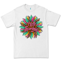 White hello spring sunflower Premium Tee - Artiststas