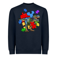 Navy autism t rex Heavyweight Sweatshirt - Artiststas