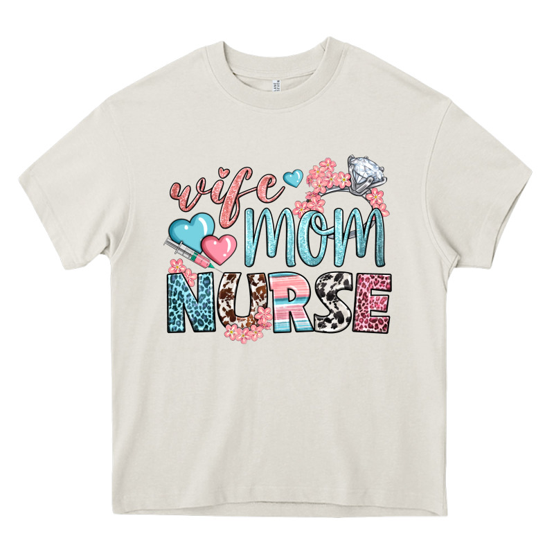 Wife Mom Nurse Heavy Core Tee by BundleAndBundleShop | Teevron