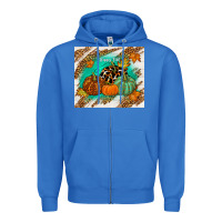 True Royal happy fall Zipper Hoodie - TumblerDesignByShophia