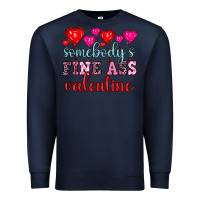 Navy somebody's fine ass valentine Premium Sweatshirt - OliviaCreatesArt