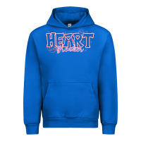 Cobalt Heart Breaker Valentine Urban Hoodie - CowhideDigitalArt