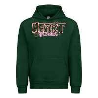 Forest Green Heart Breaker Valentine Urban Hoodie - CowhideDigitalArt