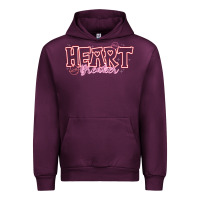 Mauve Wine Heart Breaker Valentine Urban Hoodie - CowhideDigitalArt
