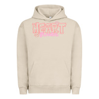 Pigment French Oak Heart Breaker Valentine Urban Hoodie - CowhideDigitalArt