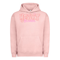 Pigment Salmon Heart Breaker Valentine Urban Hoodie - CowhideDigitalArt