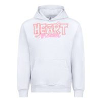 White Heart Breaker Valentine Urban Hoodie - CowhideDigitalArt