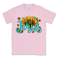 Bubblegum Pink jesus sunflower Classic Tee - JahusDesignShop