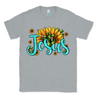 Heather Grey jesus sunflower Classic Tee - JahusDesignShop