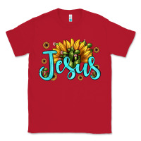 Red jesus sunflower Classic Tee - JahusDesignShop