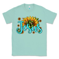 Seafoam jesus sunflower Classic Tee - JahusDesignShop