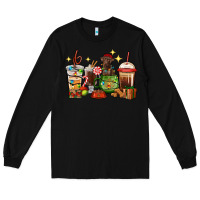 Black Christmas coffee cups with Labrador Long Sleeve Tee - RanaPortraitStore
