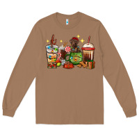 Toasted Coconut Christmas coffee cups with Labrador Long Sleeve Tee - RanaPortraitStore