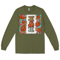 Army Green basketball mom Long Sleeve Tee - LillyAllenDesigns