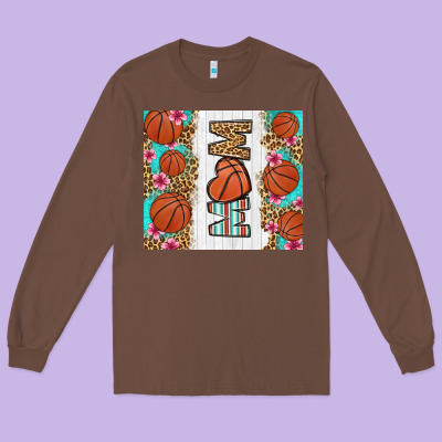Basketball Mom Long Sleeve Tee Designed By Lillyallendesigns