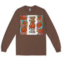 Chestnut basketball mom Long Sleeve Tee - LillyAllenDesigns