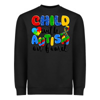 Black child with autism on board Heavyweight Sweatshirt - Artiststas