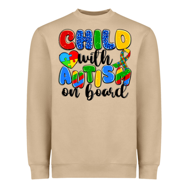 Child With Autism On Board Heavyweight Sweatshirt by Artiststas | Teevron
