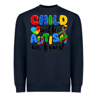 Navy child with autism on board Heavyweight Sweatshirt - Artiststas